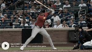 アトランタ・ブレーブス28番マット・オルソン仕様【DeLONG】スタジャン